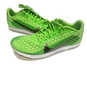 Nike Zoom Rival XS Track Running Racing Shoes w Spikes & Bag Electric Green 8.5